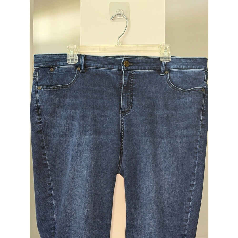 Talbots Flawless Five Pocket Straight Leg Medium Wash Sz 18 Women's Petite - Picture 2 of 6